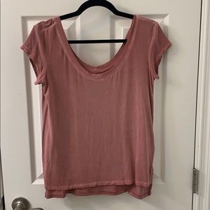American eagle pink basic tshirt